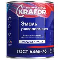 Эмаль пф-115 красная 20 кг (1) "krafor"