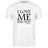 Футболка классическая i love me end you #2317293 (цвет: БЕЛЫЙ, пол: МУЖ, качество: ЭКОНОМ, размер: 2XL)