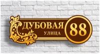 Домовой знак. Адресная табличка на дом 800*290 мм УФ печать (не выгорает)