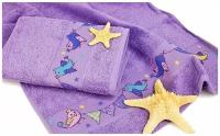 Махровый набор детских полотенец Maison Dor Kids towel 2шт 50*70, сиреневый