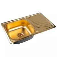 Мойка кухонная 78 см ZORG Inox PVD (SZR 7848 BRONZE), бронза