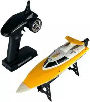 Катер на радиоуправлении High Speed Boat (2.4G, 35 см, до 20 км/ч)-YELLOW