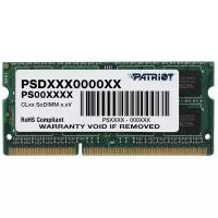 Модуль памяти Patriot Memory DDR3 SO-DIMM 1333Mhz PC3-10600 CL9 - 4Gb PSD34G13332S