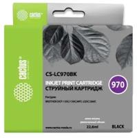 Картридж струйный Cactus CS-LC970BK для Brother DCP-135C/150C; MFC-235C/260C, 22.6мл., черный