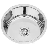 Врезная кухонная мойка SinkLight 450, 45х45см, нержавеющая сталь