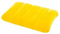 INTEX 68676 Подушка надувная, флокированная 43х28х9 см, желтая, универсальная (без насоса)