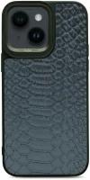 Чехол iPhone 14 6.1" полиуретановый Kajsa Snake Pattern черная змея