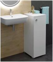 Шкаф для ванной комнаты, REGENT style, ПеналВиола 1 дверь, правый, белый, 83,6*30*35