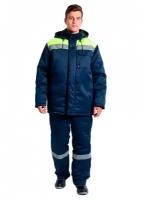 Куртка рабочая утепленная Delta Plus Экспертный-Люкс 52-54 рост 182-188 см синяя/лимонная