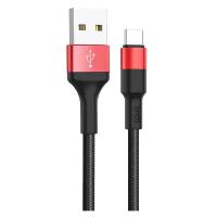 Кабель HOCO X26 Xpress charging data cable for Type-C 1M, 3.0А, black＆red