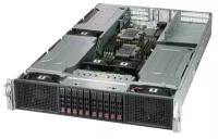 Supermicro Сервер SYS-2029GP-TR 2U, 2x LGA3647, Intel C621, 16x DDR4, 8x 2.5" SAS SATA, SIOM, 2x2000W