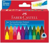 Мелки восковые 24 цвета Faber-Castell (3гр) картонная упаковка (120024)