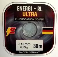 Леска рыболовная, монофильная ULTRA Fluorocarbon coated, 30 м; 0.18 мм ENERGI-P.I