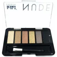 Тени для век kiki shadow NUDE 903, палетка теней для век, бежево-коричневый, кофе с молоком, ирис, оливковый, шоколад, черный