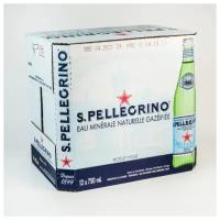 Вода минеральная San Pellegrino (Сан Пеллегрино), 12 шт по 0,75, газ, стекло