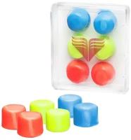 Беруши для бассейна TYR "Youth Multi-Colored Silicone Ear Plugs", цвет: мультиколор, 6 шт. LEPY970
