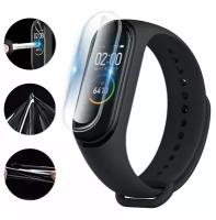 Гидрогелевая защитная пленка на экран смарт-часов Xiaomi Mi Band 7 / NFC - 3 штуки