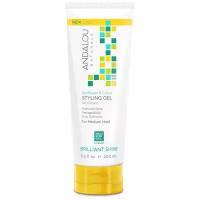 Andalou Naturals гель для укладки Sunflower & Citrus Brilliant Shine Styling Gel, средняя фиксация