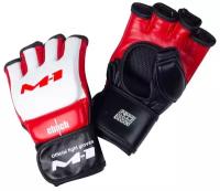 Перчатки для смешанных единоборств Clinch M1 Global Official Fight Gloves бело-красно-черные (размер XL)