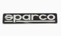 Эмблема универсальная Sparco черная 120x27 мм 1 шт