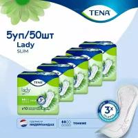 Прокладки Tena Lady Slim Mini, 10 шт. x 5 упак