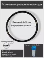 Уплотнительное кольцо (прокладка) для корпуса фильтра стандарта 10 SL с накидной гайкой аквапро, Raifil, Aqua kit, ITA filter и др