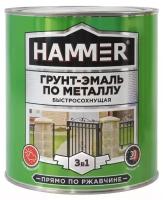 Грунт-эмаль по металлу hammer 2,7кг серая, арт.эк000125866