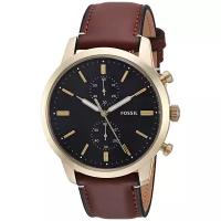 Наручные часы FOSSIL Townsman FS5338, золотой, черный