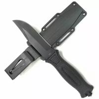 Нож тактический 2958A в ножнах черный