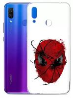 Чехол задняя-панель-накладка-бампер MyPads человек паук для Huawei Honor Play (6/64GB/4/64GB) COR-L29 противоударный