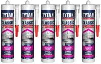 Клей монтажный Tytan Professional Classic Fix, прозрачный, 310 мл 5шт