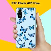 Силиконовый чехол на ZTE Blade A31 Plus Бабочки / для ЗТЕ Блейд А31 Плюс