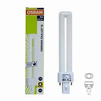 Лампа энергосберегающая Osram Dulux S 9W/827 G23