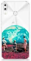 Силиконовый чехол на ASUS ZenFone 5 (ZE620KL) Вид на Землю / для асус Зенфон 5 ЗЕ620КЛ