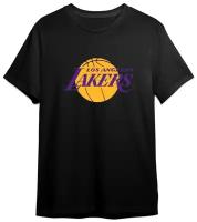 Футболка СувенирShop "Баскетбол/NBA/LA Lakers" Черная 2XL