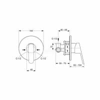 Смеситель для душа Ideal Standard Ceraplan 2 встраиваемый (A5960AA)