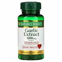 Nature's Bounty Garlic Extract (Экстракт чеснока) 1000 мг 100 мягких таблеток с быстрым высвобождением