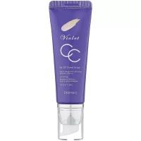 DEOPROCE VIOLET CC CREAM #23 Антивозрастной СС крем с экстрактом черники и коллагеном 50г