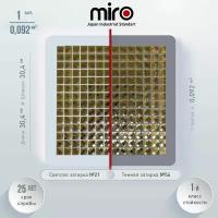 Плитка мозаика MIRO (серия Beryllium №3), стеклянная плитка мозаика для ванной комнаты, для душевой, для фартука на кухне, 1 шт