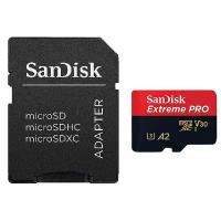 Карта памяти 64Gb - SanDisk MicroSD Extreme Pro Class 10 SDSQXCY-064G-GN6MA с переходником под SD (Оригинальная