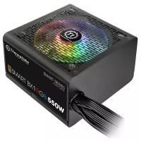 Блок питания Thermaltake Smart BX1 RGB/550W/Non Modular/Fan Hub/Single Voltage/Analog/80 Plus Bronze/EU/JP Main CAP/All Flat Cables