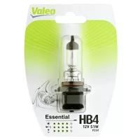 Лампа автомобильная накаливания Valeo 032015 HB4 12V 51W P22d 3200K 1 шт