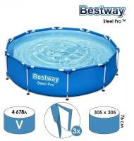 Bestway Бассейн каркасный Steel Pro, 305 х 76 см, 56677 Bestway