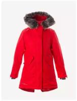 Пальто для девочки HUPPA VIVIAN, красный 70004, размер 140