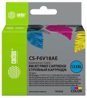 Картридж струйный Cactus CS-F6V18AE 123XL многоцветный (330стр.) (18мл) для HP DeskJet 1110/1111/1112/2130