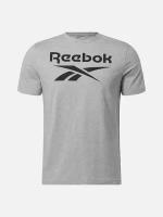 Футболка Reebok для мужчин, Размер:M, Цвет:серый, Модель:REEBOK IDENTITY BIG LOGO TEE