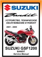 Руководство по ремонту Мото Сервис Suzuki GSF1200 "Bandit" (2001-2005) на русском языке