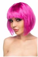 Ярко-розовый парик "Теруко"