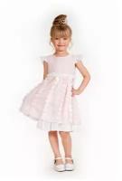 Платье Cascatto, нарядное, однотонное, размер 7-8/122-128, розовый