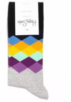 Happy Socks Faded Diamond Grey 36-40